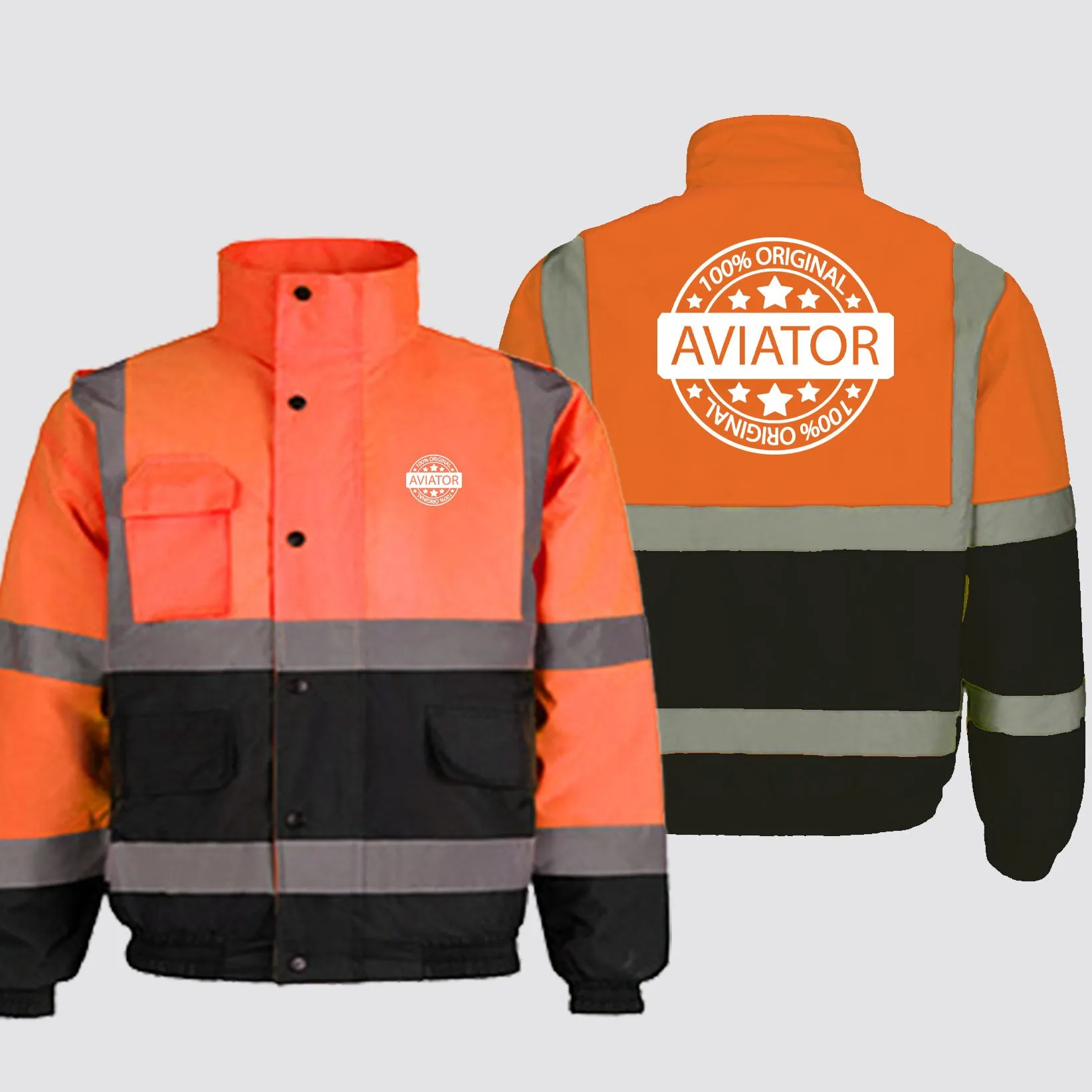 100 Original Aviator Designed Reflective Winter Jackets