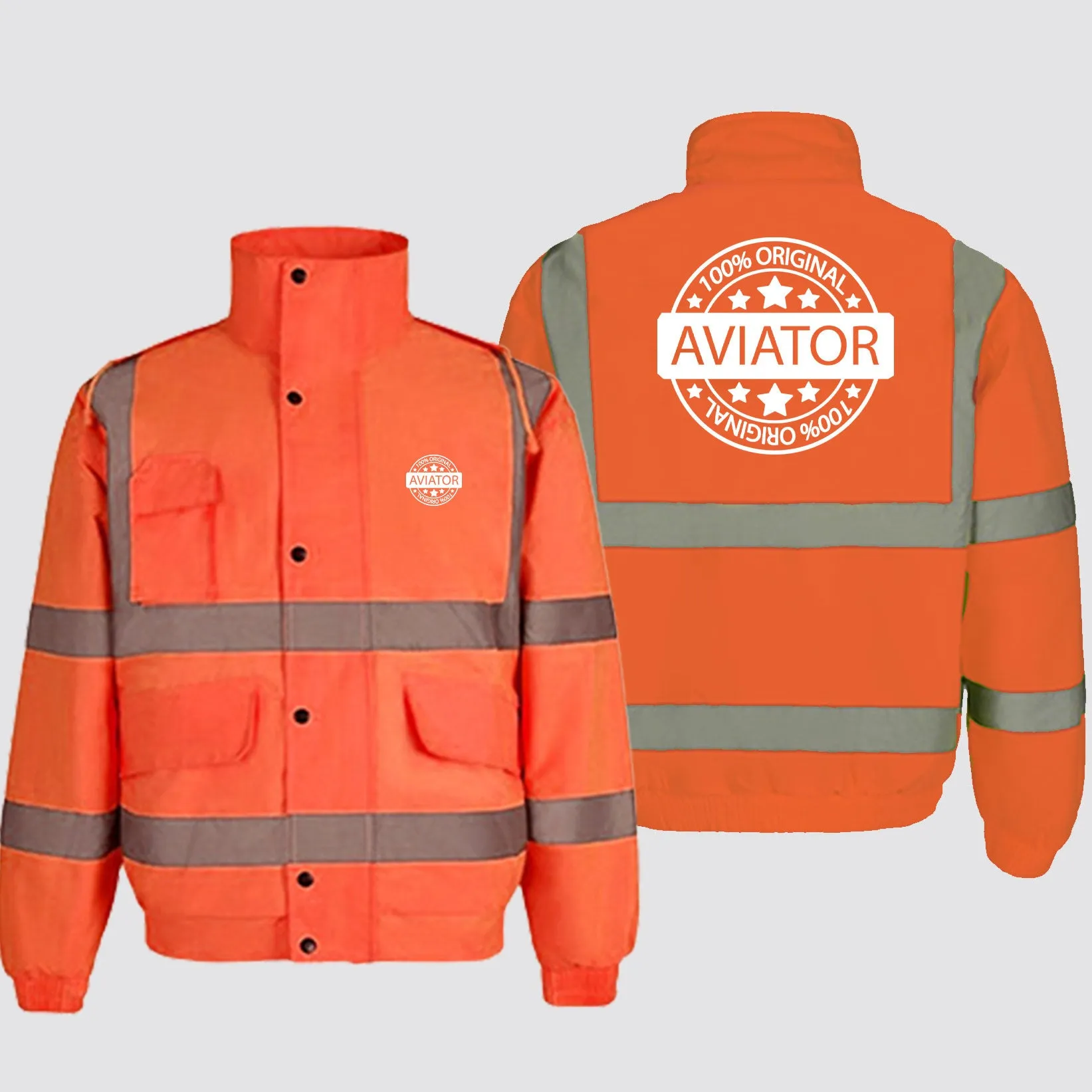 100 Original Aviator Designed Reflective Winter Jackets