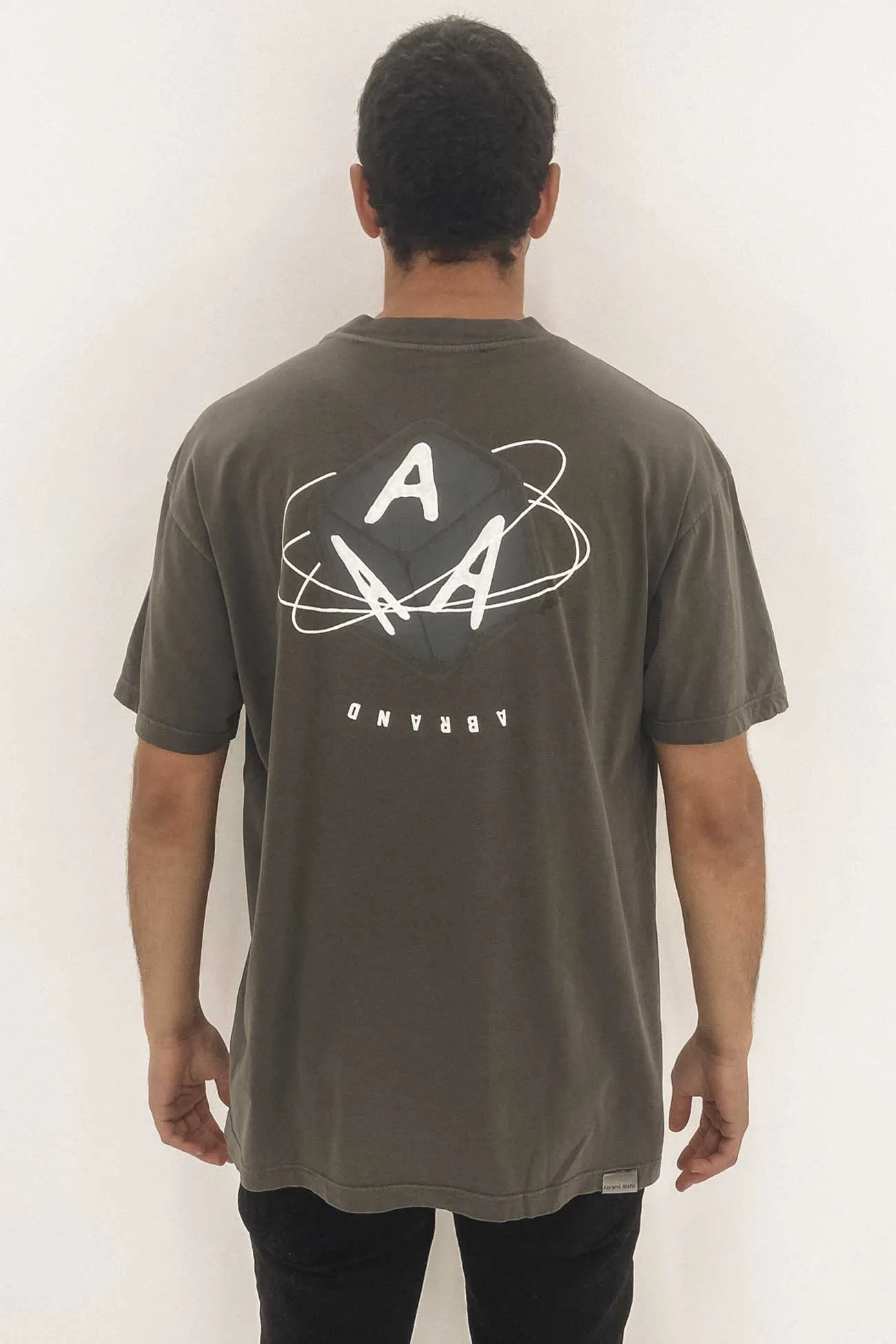 A Dropped Tee Washed Black