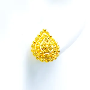 Attractive Paisley 22k Gold Earrings