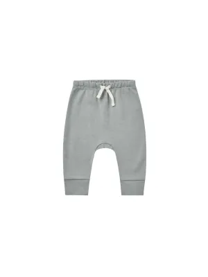 Baby Boy Pants | Drawstring - Dusty Blue | Quincy Mae