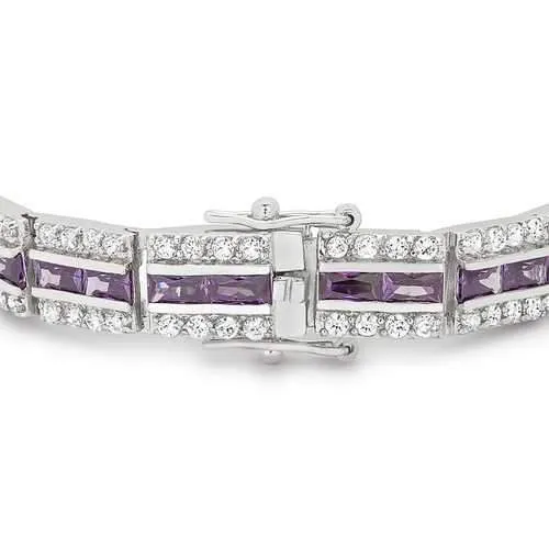 Balboa Purple Cubic Zirconia Bracelet