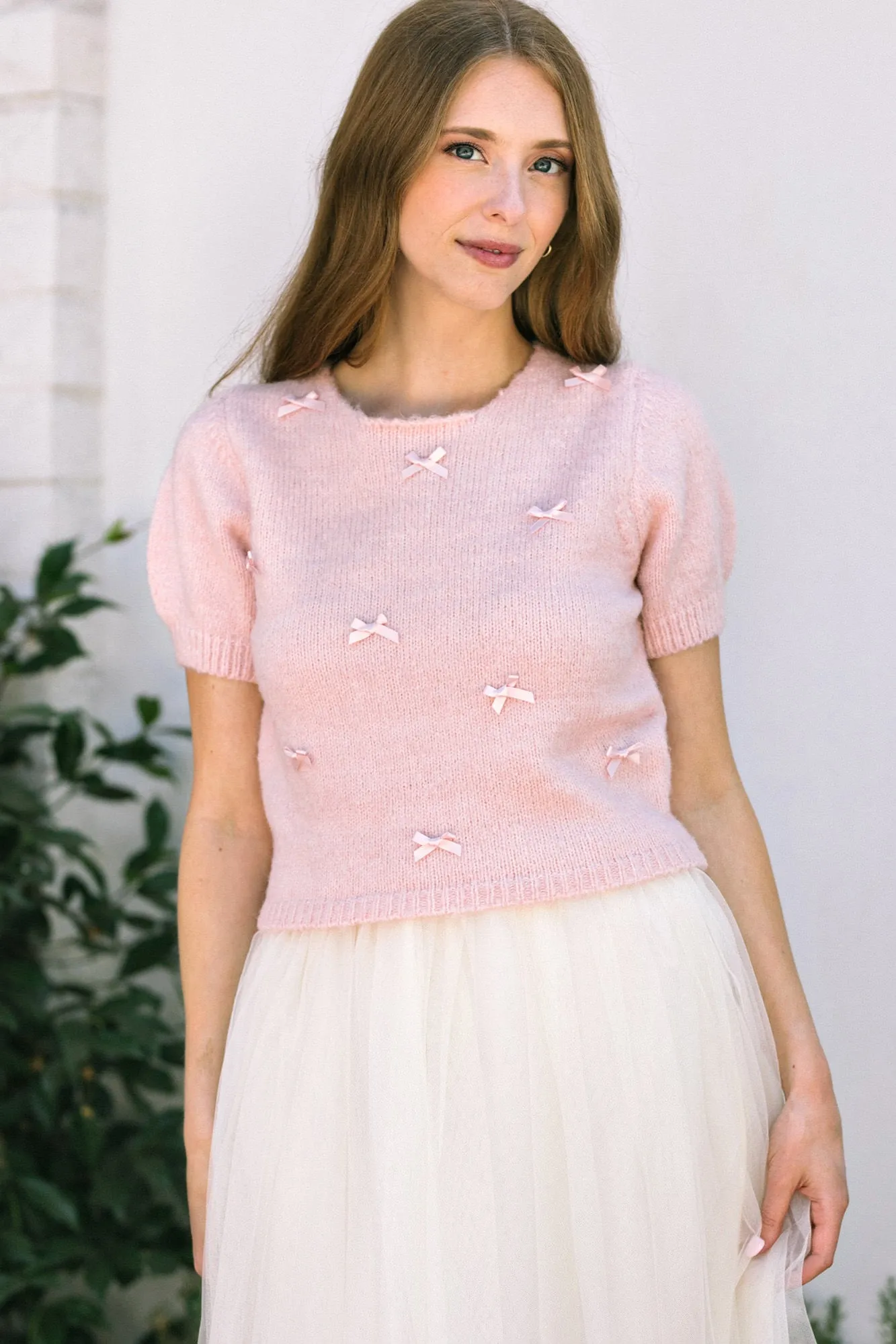 Barbara Bow Knit Top