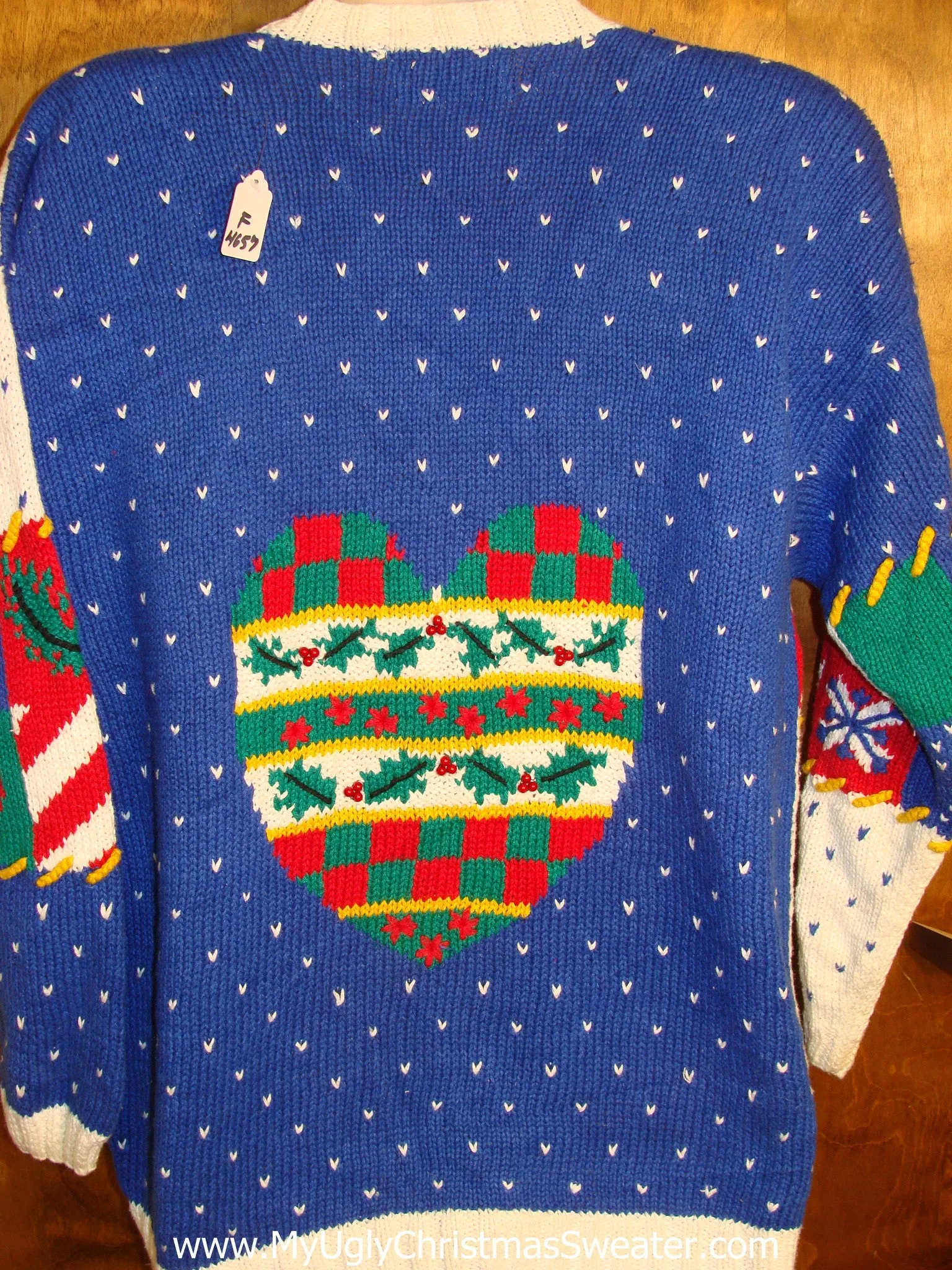 BEST 80s 2sided Tacky Ugly Christmas Sweater