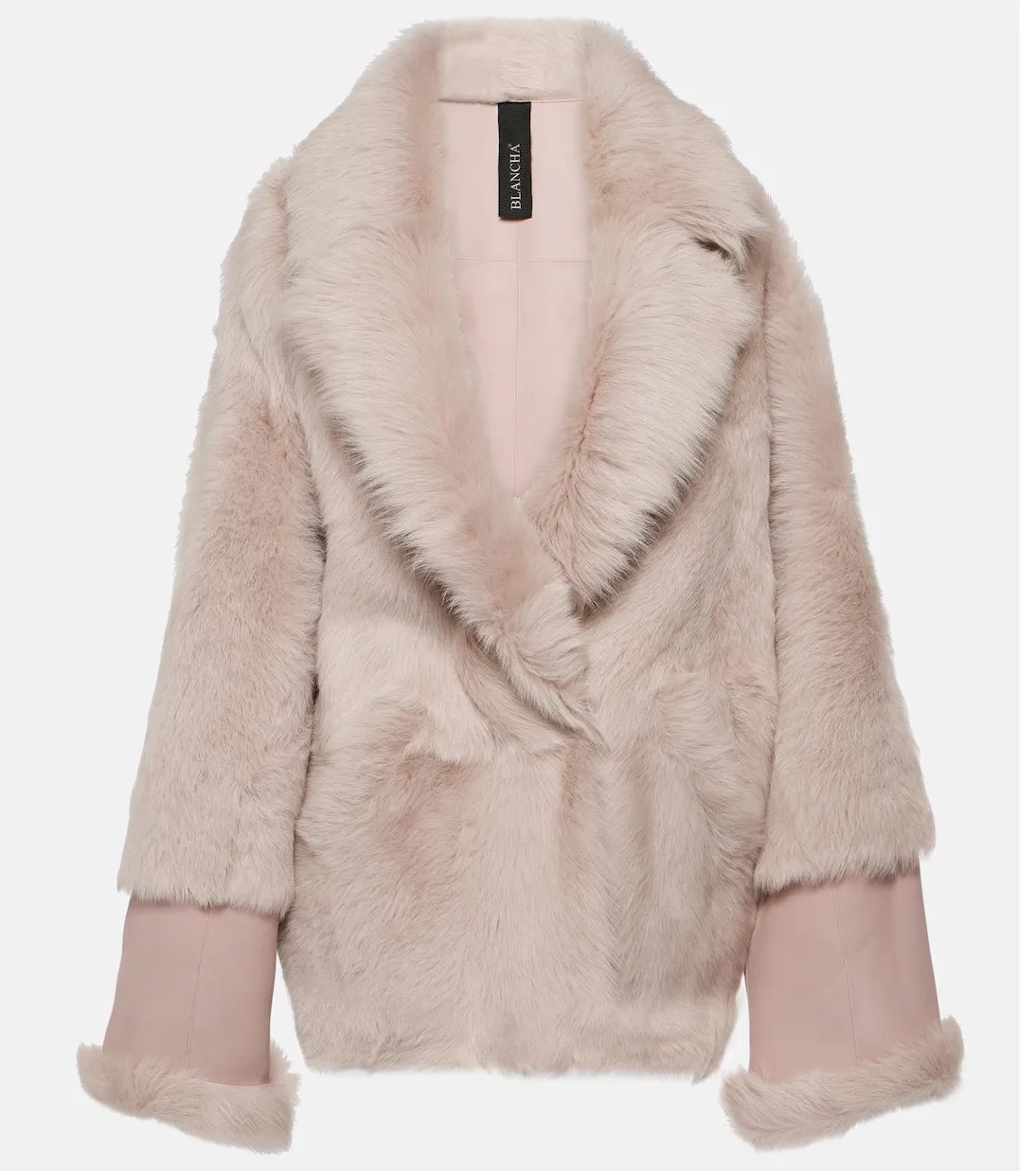 Blancha fur coat, beige