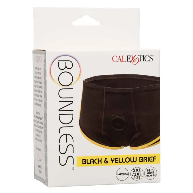 Boundless Black and Yellow Brief - 2x/3x - Black/ Yellow