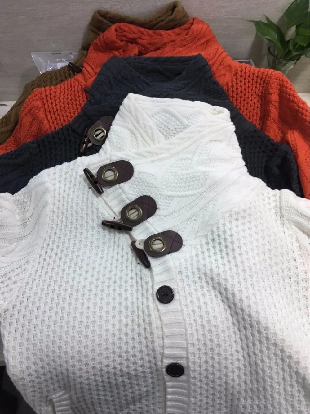 Button Up Loose Fit Casual Cardigan Knitted Sweater