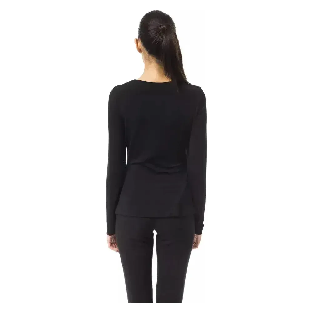 BYBLOS Black Viscose Women Top