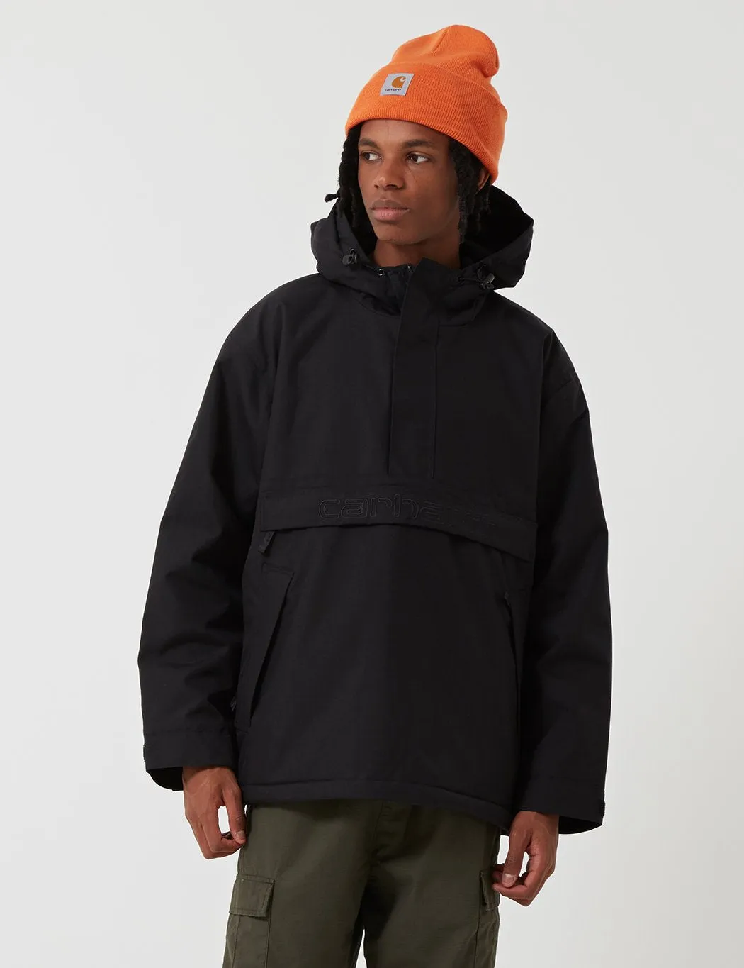 Black Carhartt-WIP Visner Half-Zip Jacket - Premium Quality