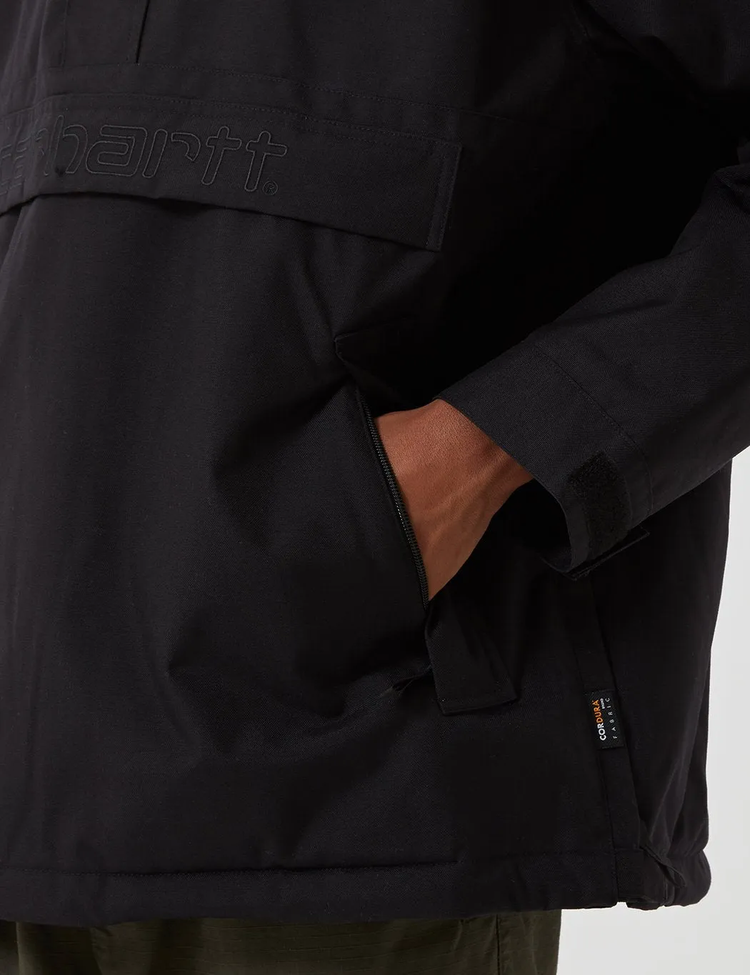 Black Carhartt-WIP Visner Half-Zip Jacket - Premium Quality