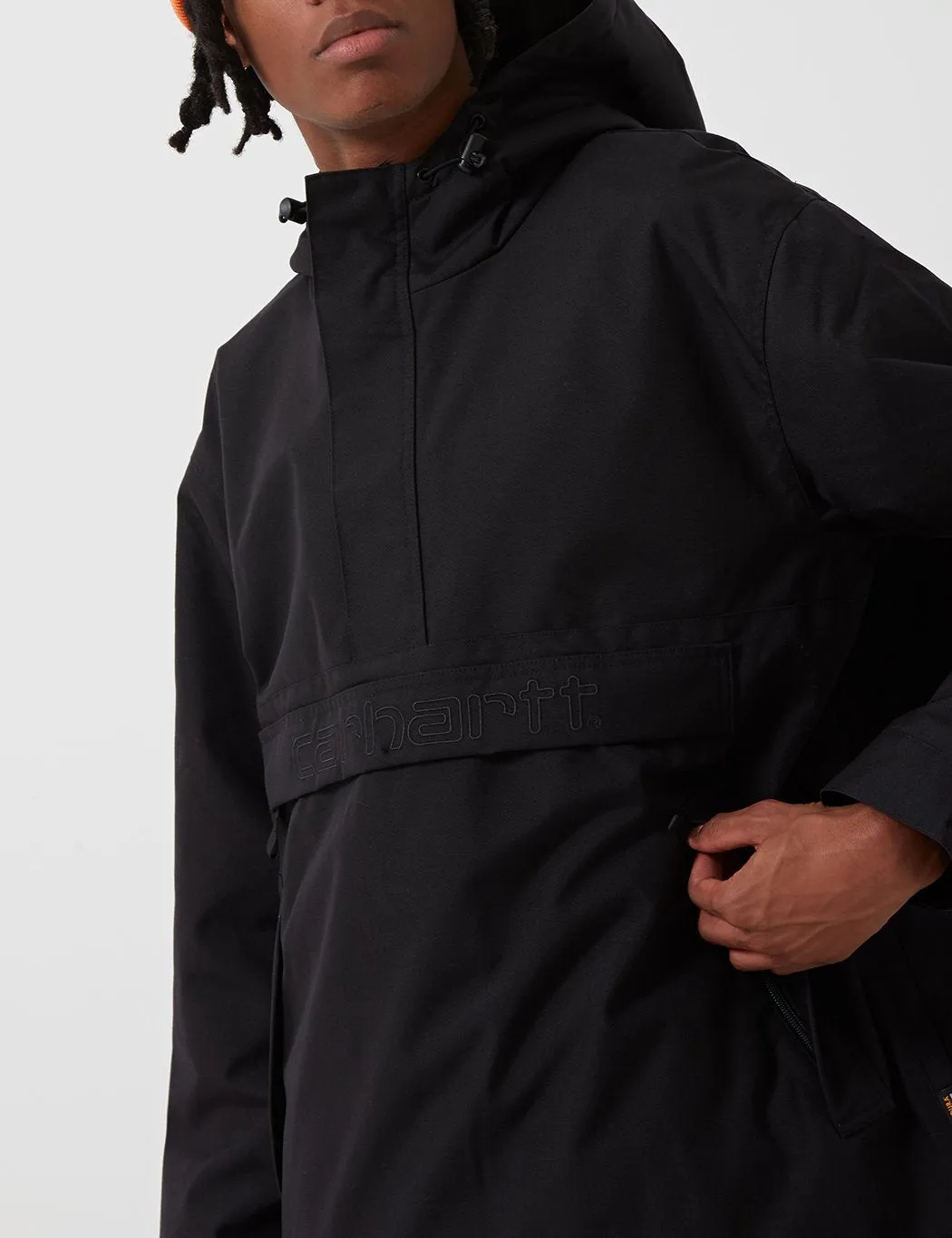 Black Carhartt-WIP Visner Half-Zip Jacket - Premium Quality