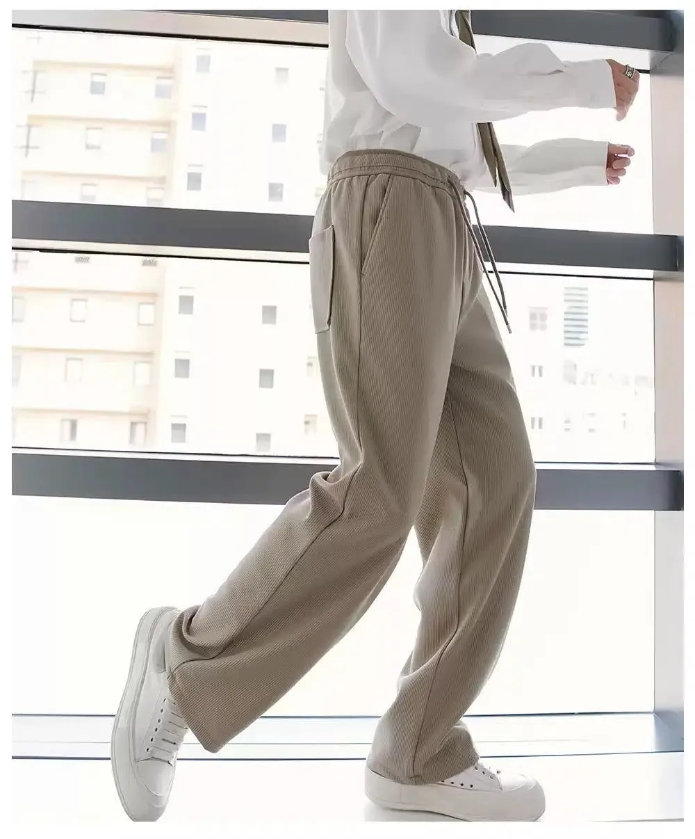 Chuan Adjustable String Corduroy Pants