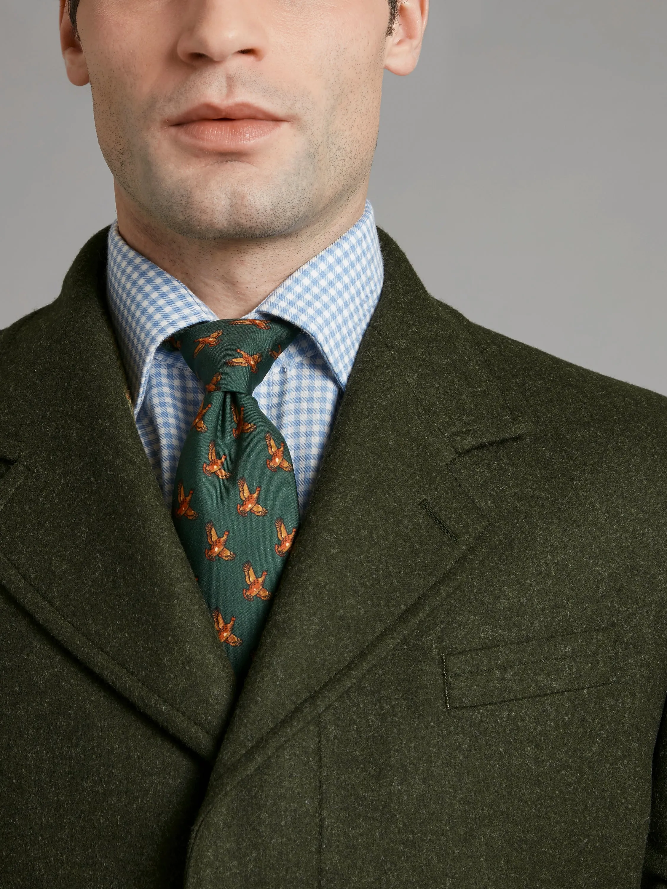 Covert Coat - Green Loden