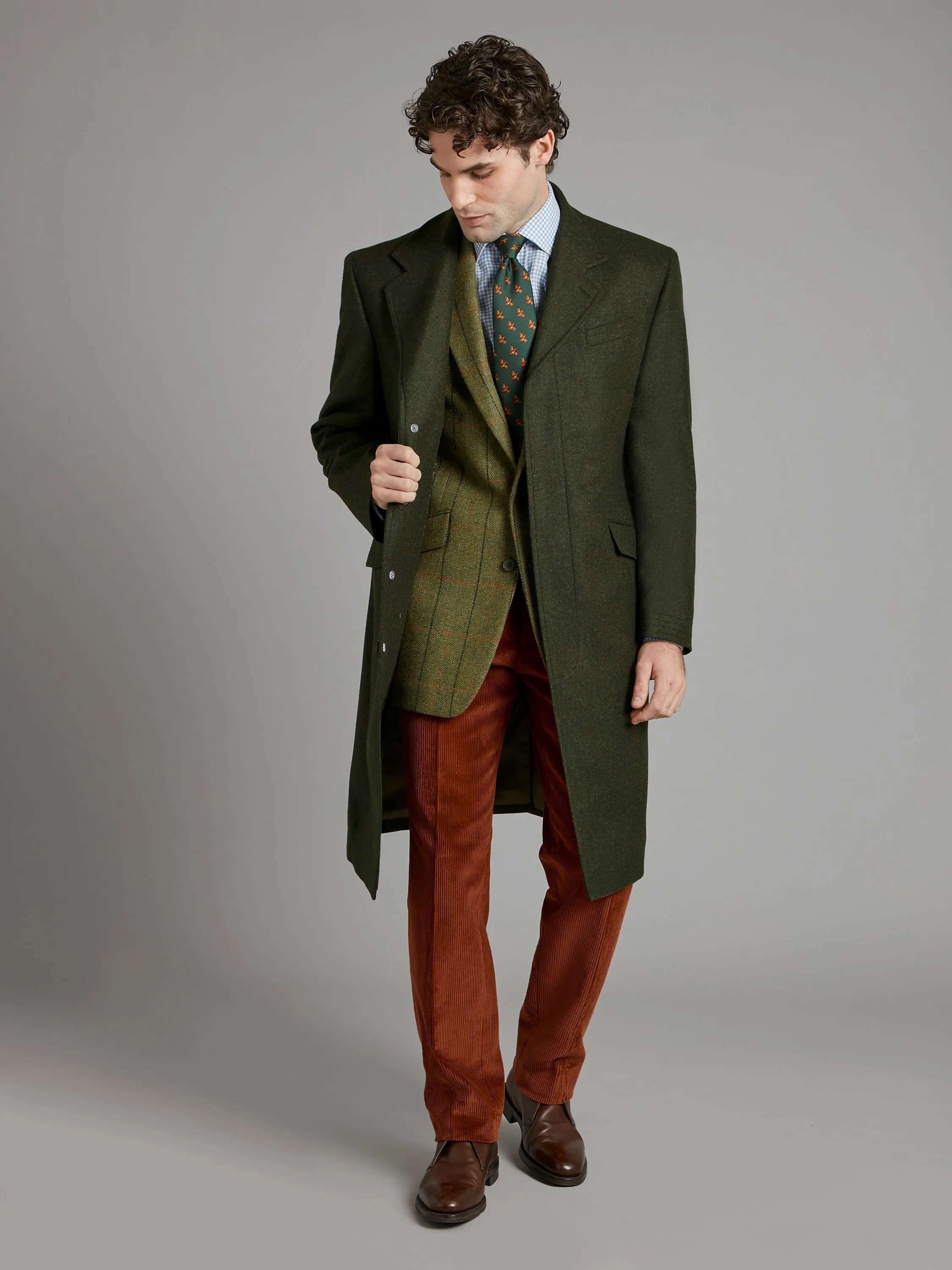 Covert Coat - Green Loden