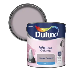 Dulux Matt Emulsion Paint For Walls And Ceilings - Dusted Fondant 2.5L