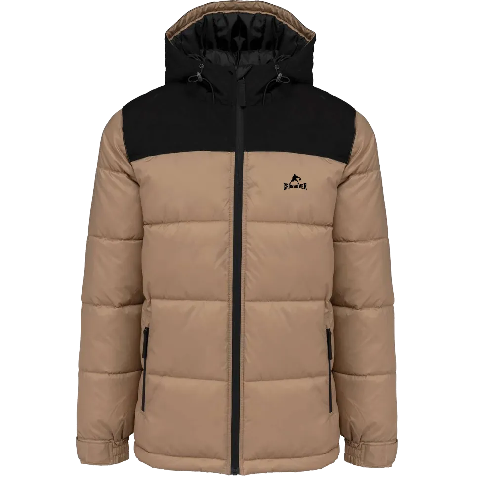 Duo Tone Padded Hooded Jacket