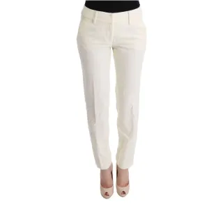 Ermanno Scervino Chic White Regular Fit Pants