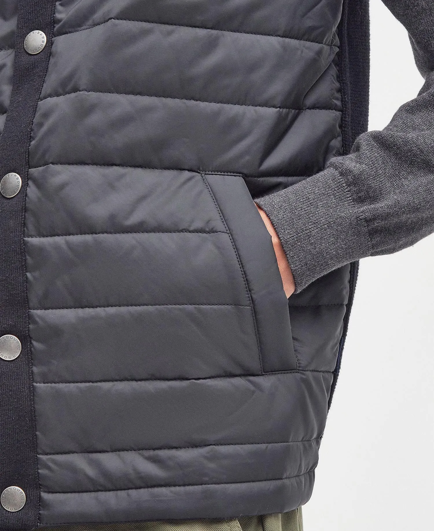 Essential Gilet in Black by Barbour