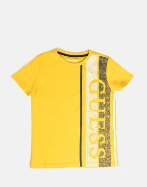 Guess Kids Short Sleeve T-Shirt Yellow