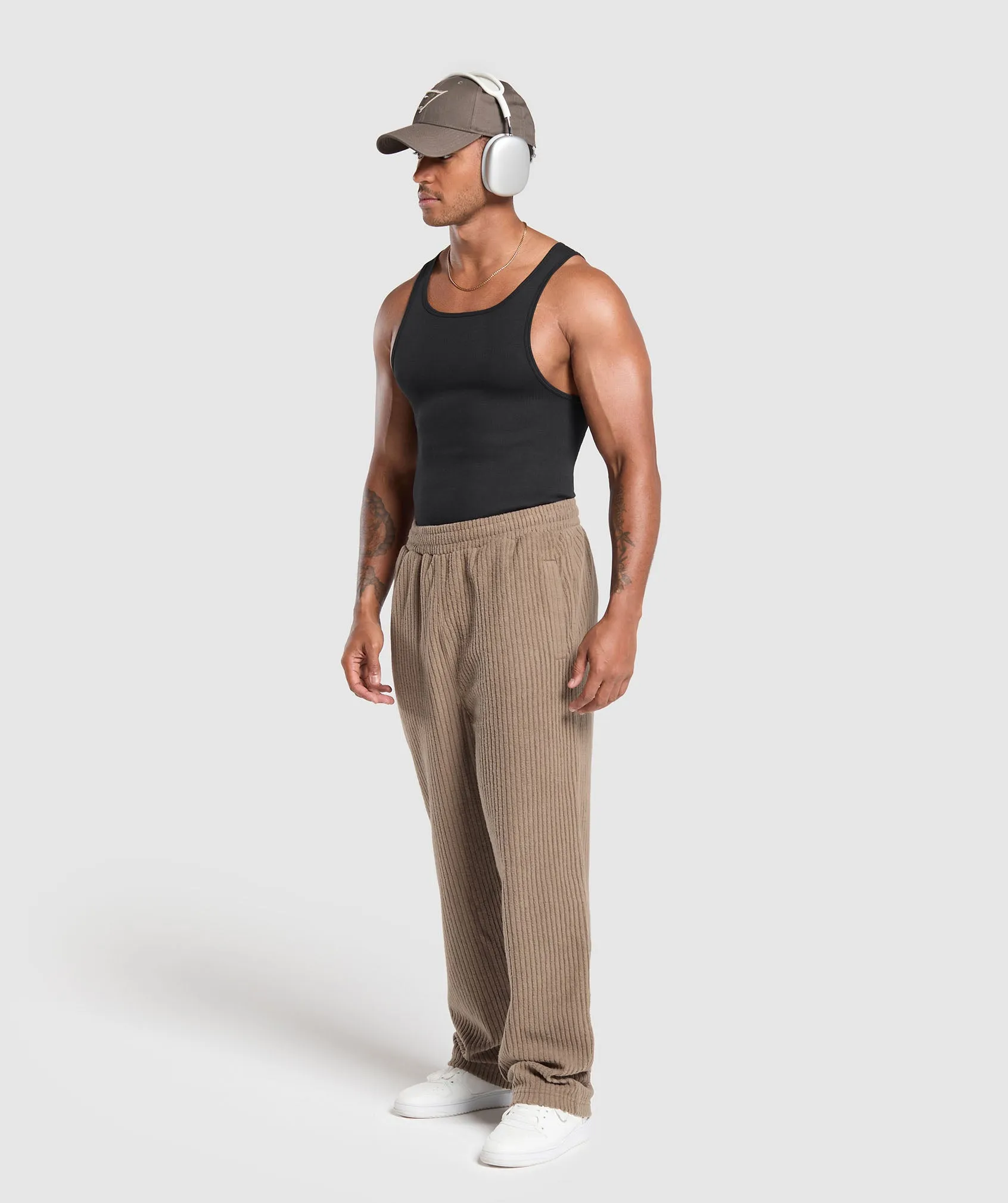 Soul Brown Gymshark Corduroy Pants for Active Lifestyle