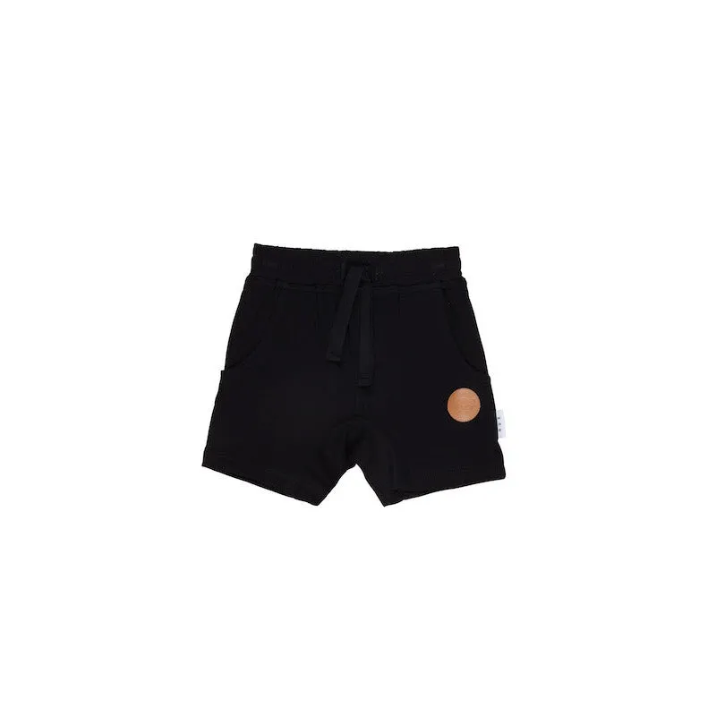 Huxbaby Black Slouch Short