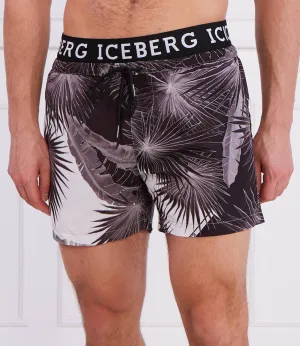 Iceberg Palms Swim Short (Black) - IICE3MBS01BLA