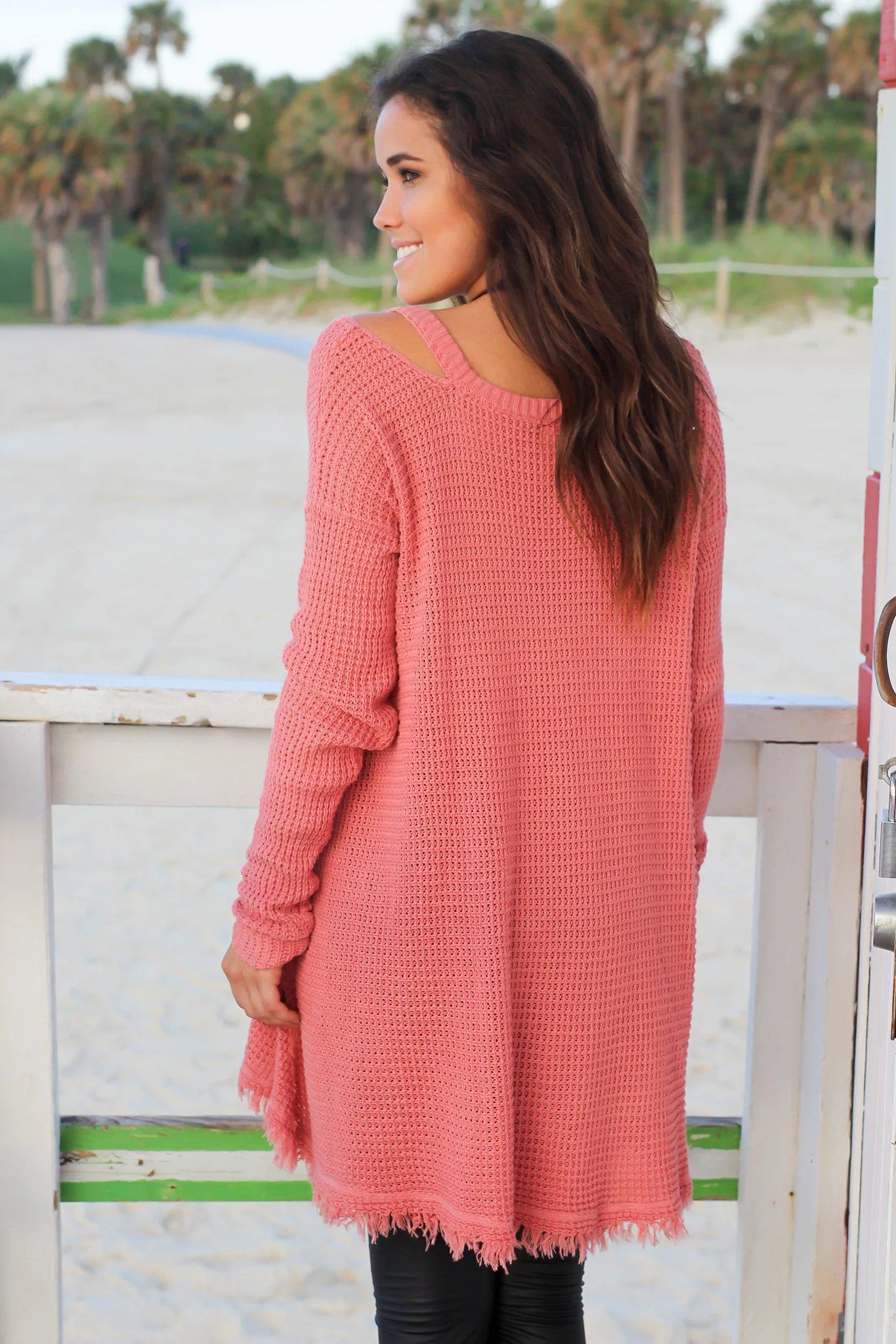 Indian Pink Tunic Sweater