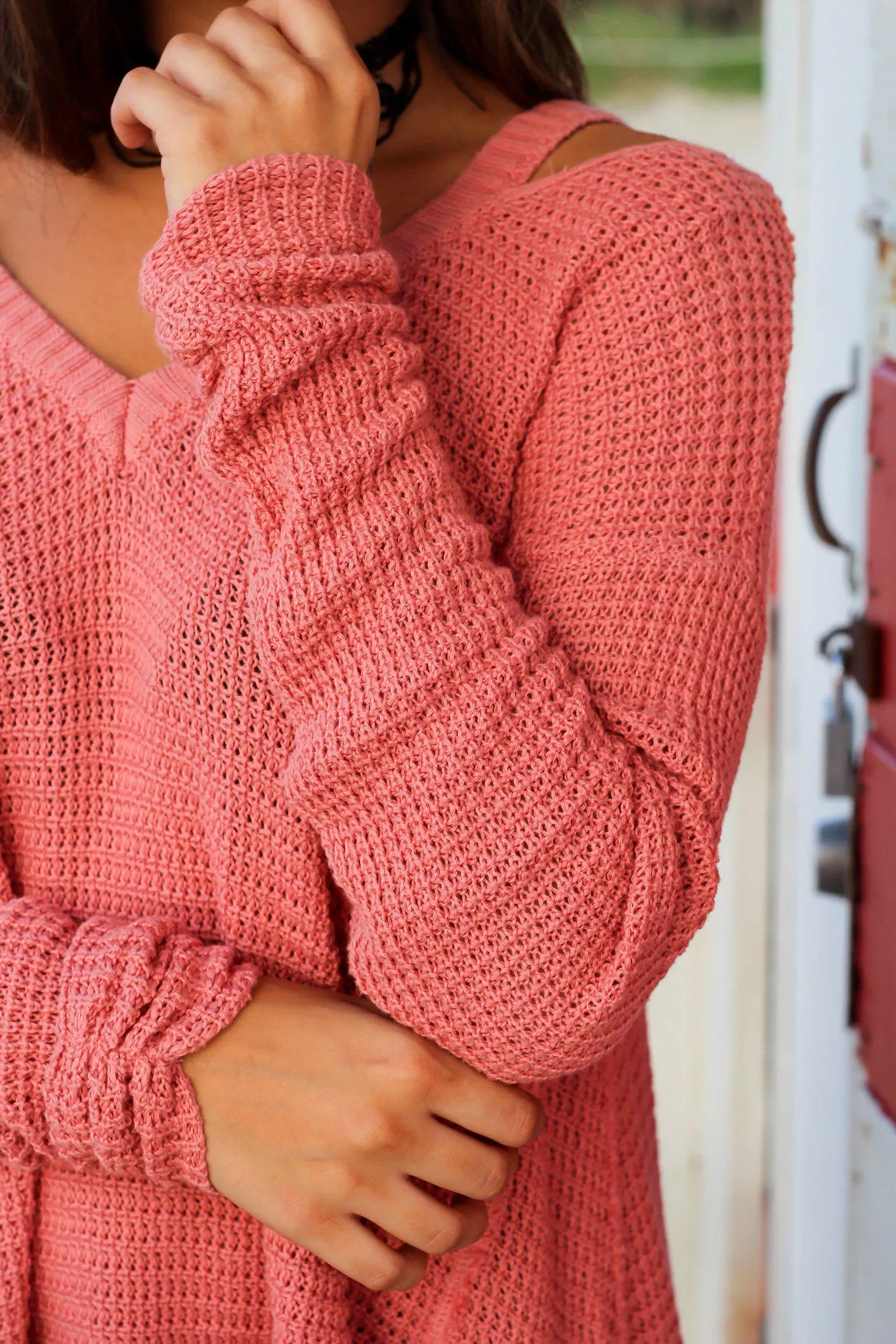 Indian Pink Tunic Sweater