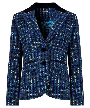 Joe Browns 8 Blue Tiah Tweed Jacket