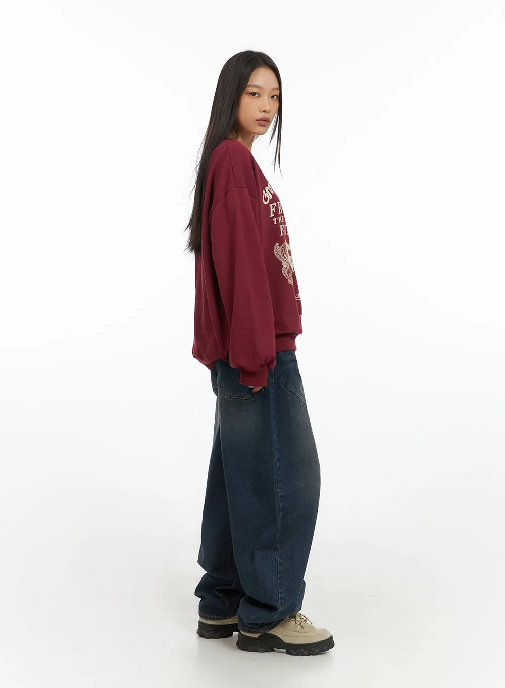 Kaia Chic High-Waisted Denim Pants IS427