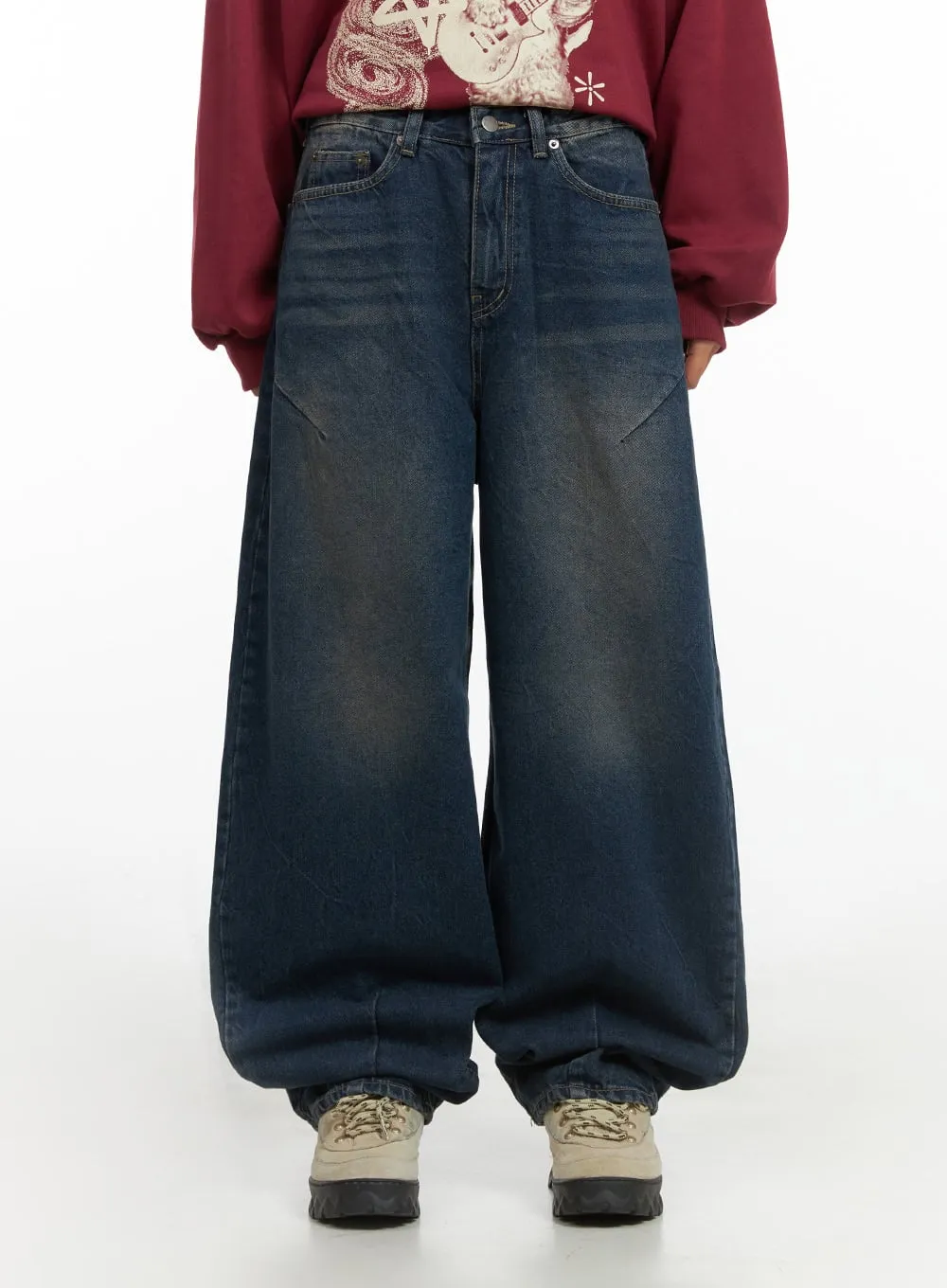 Kaia Chic High-Waisted Denim Pants IS427