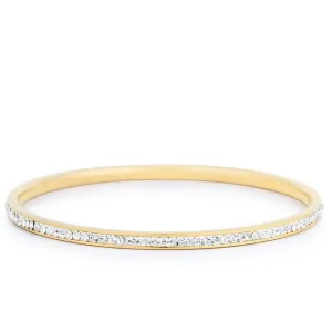 Katlynn 18k Gold CZ Bangle Bracelet