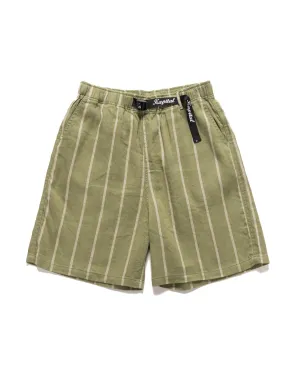 Linen PHILLIES Stripe EASY Shorts Khaki