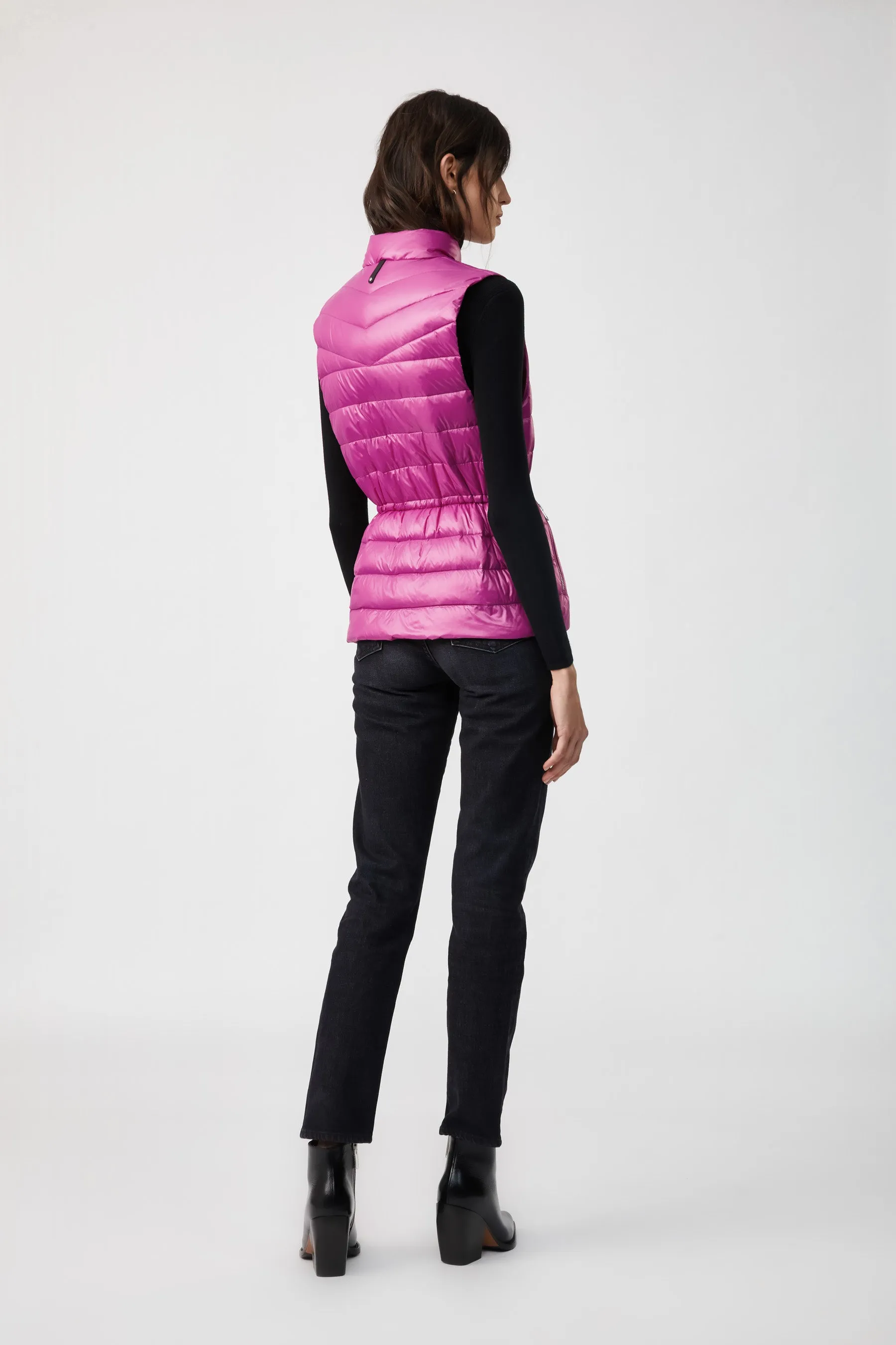 MACKAGE Izzy Stylish Vest in Vibrant Magenta