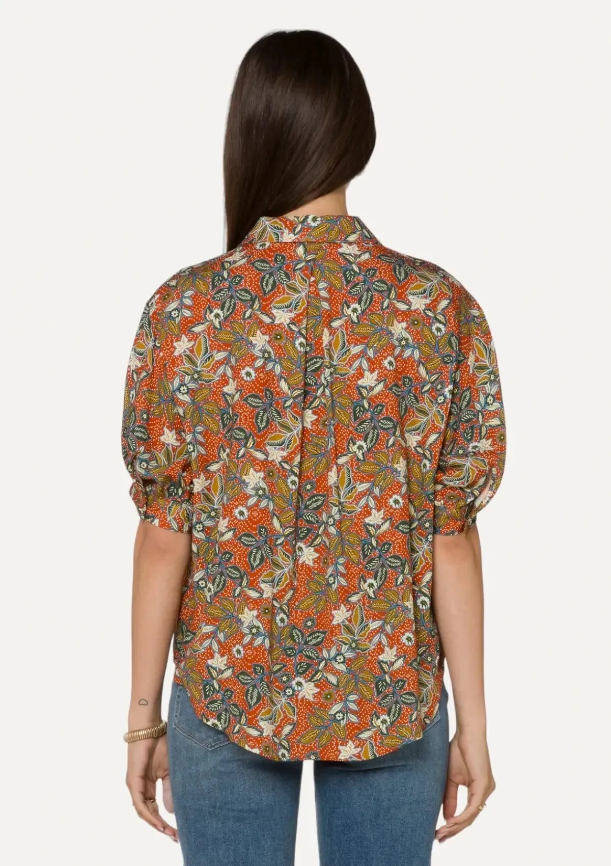 Pippen Button-Down Top - Copper