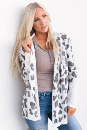 Printed Long Sleeve Cardigan