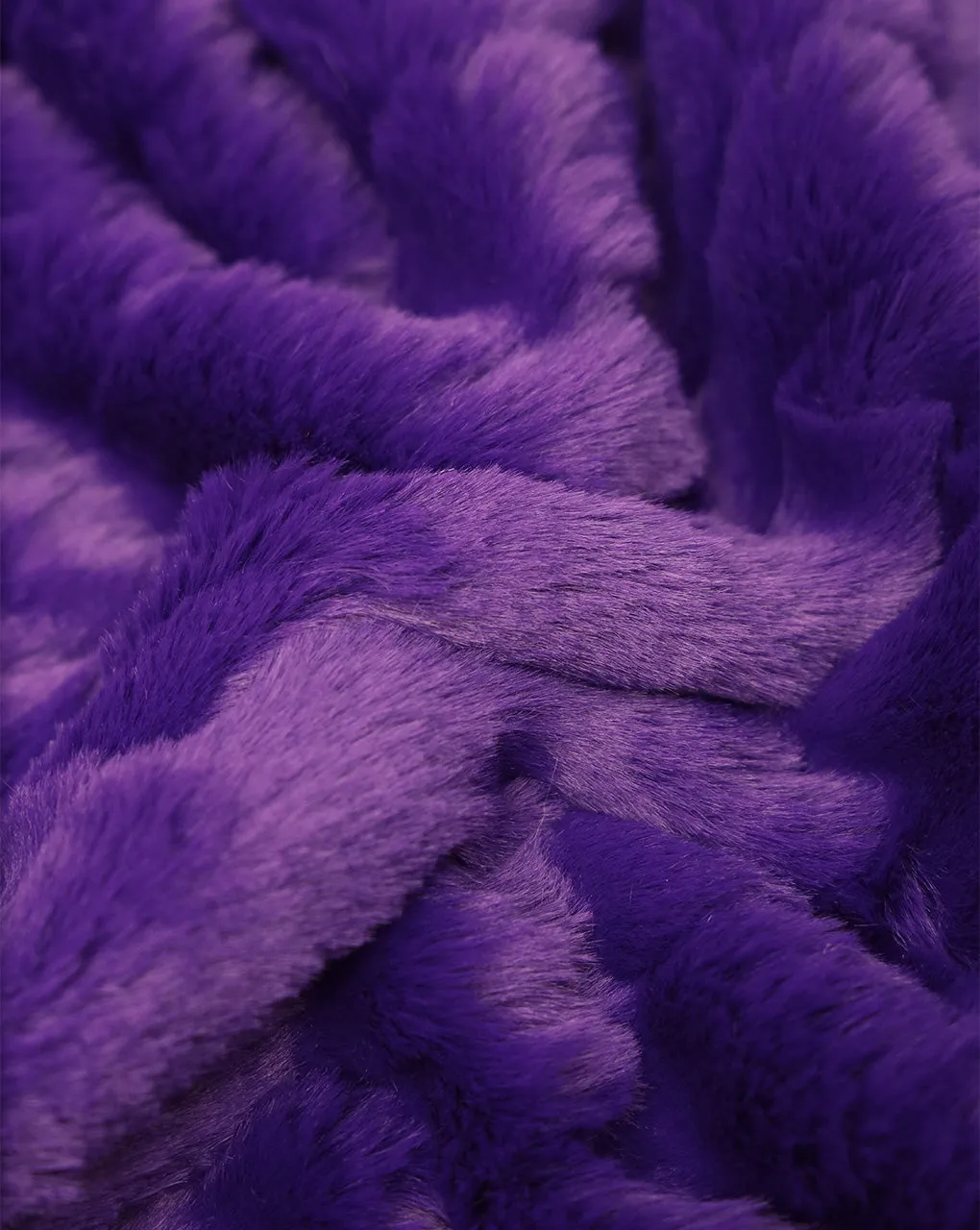 PURPLE ARTIFICIAL FUR FABRIC