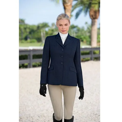 Rj Classics Ladies Show Jacket - Navy Blue Plaid