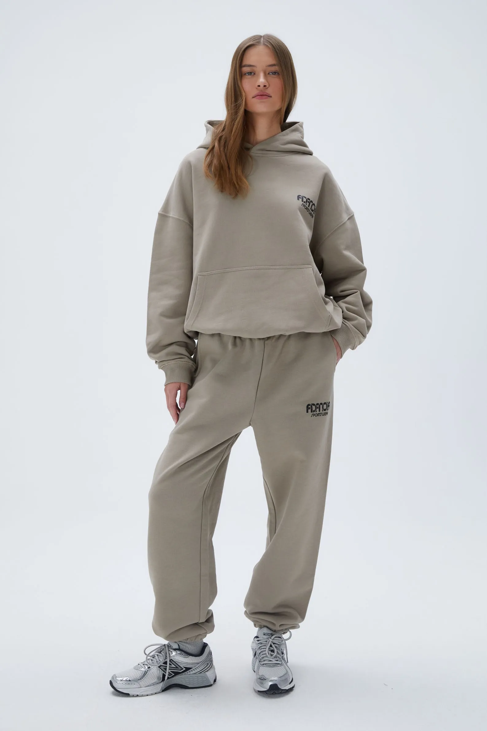 Sportswear Oversized Hoodie - Clay Beige