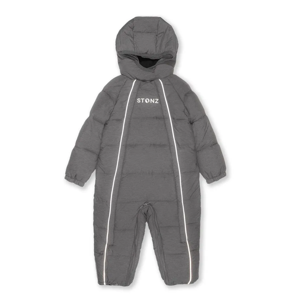 Stonz Puffer Snow Suit - Heather Grey (6-12 Months)