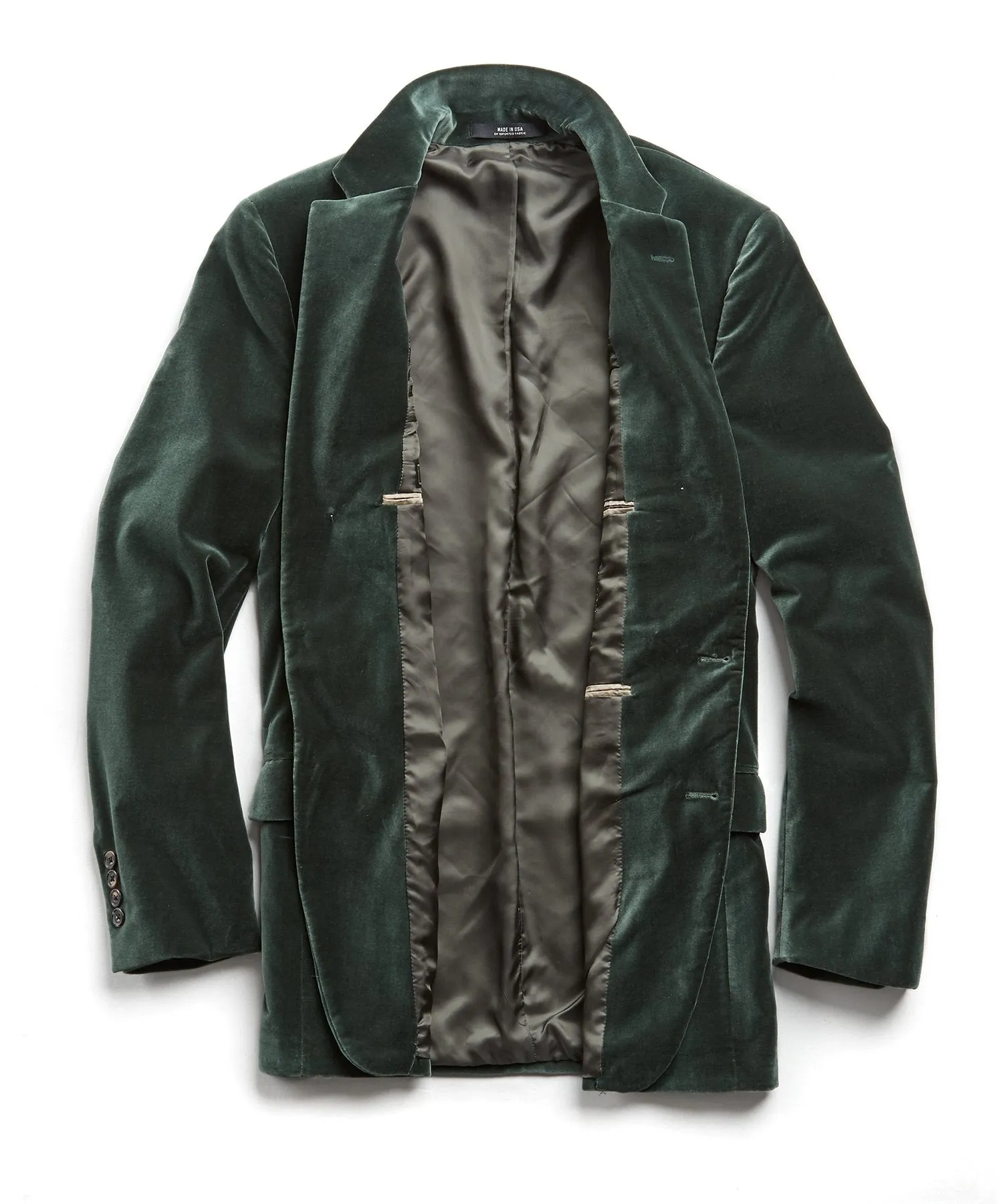 Sutton Velvet Sport Coat in Dark Green