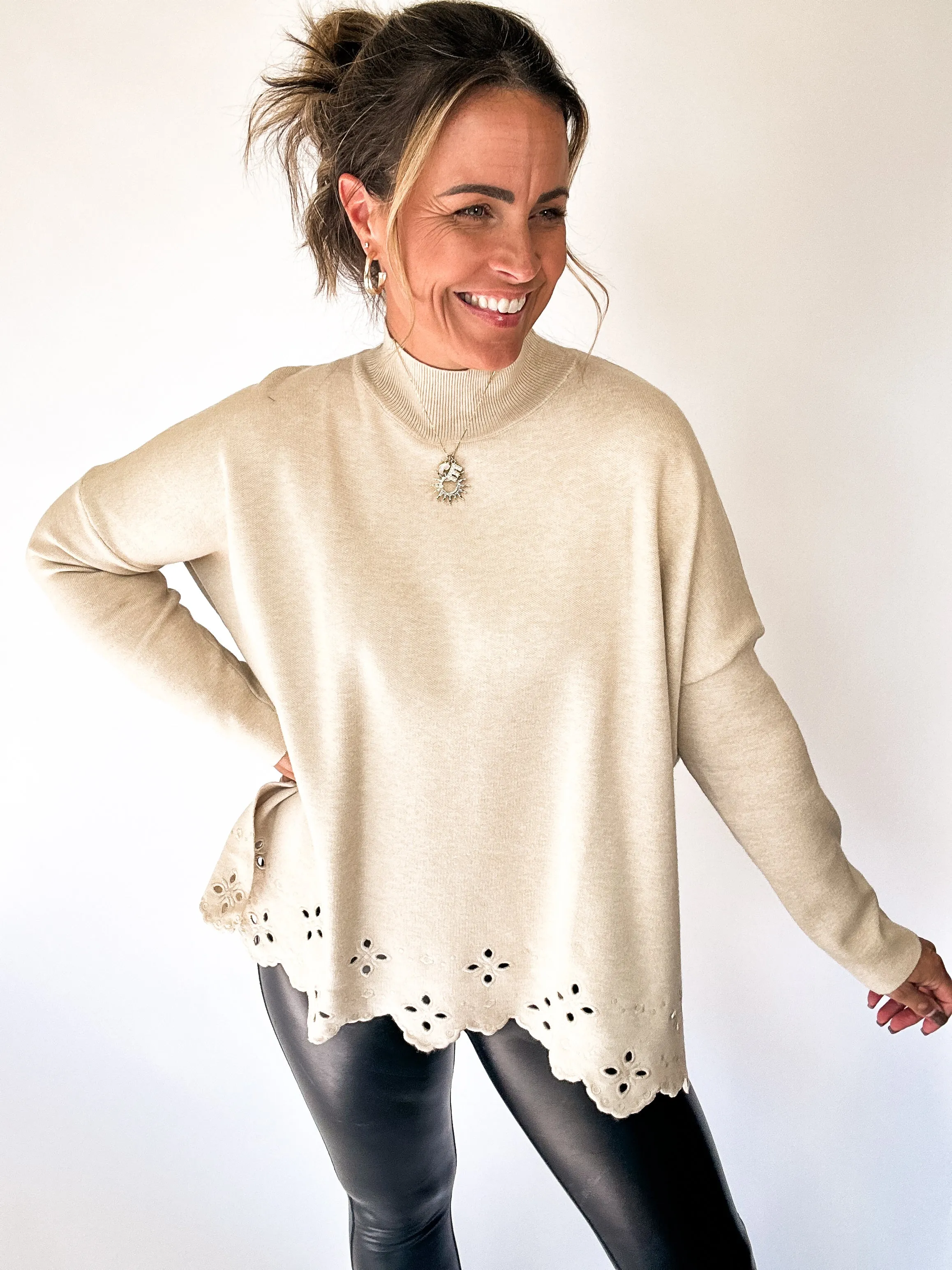 The Timeless Scalloped Sweater