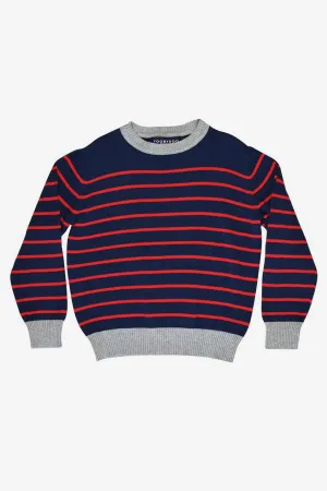 Toobydoo Crew Striped Boys Sweater