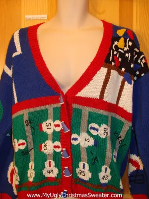 Ugly Football Sweater with Two Sided Design