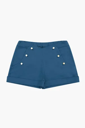 Velveteen Carmen Girls Short - Blue